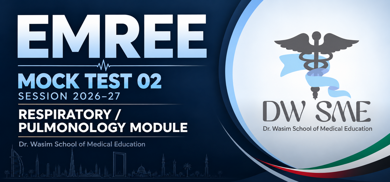 EMREE MOCK TEST 02 (Session 2026-27): Respiratory / Pulmonology Module